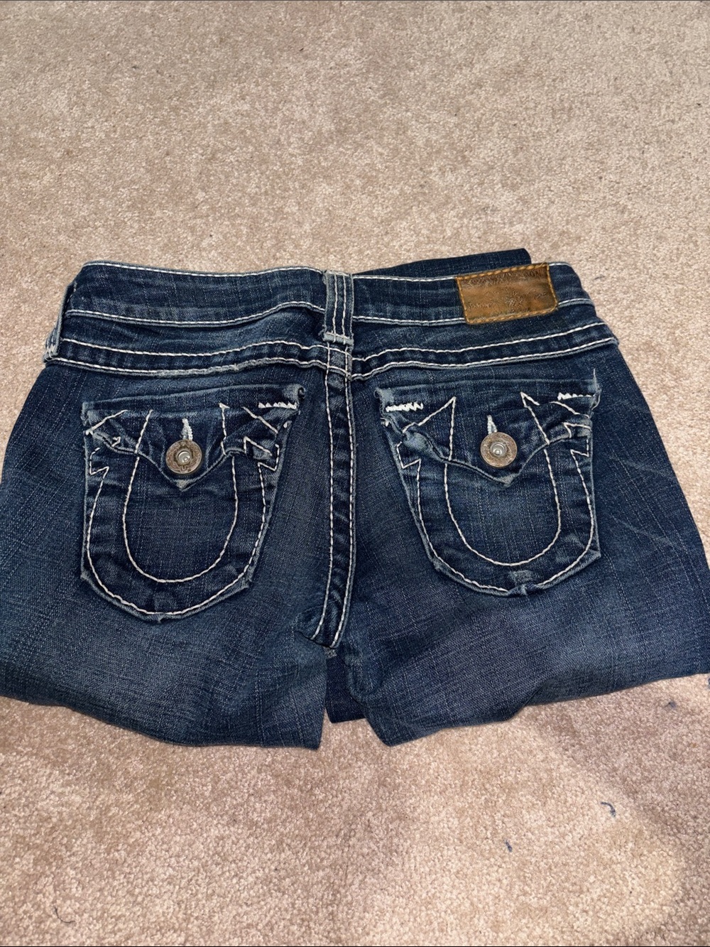 True Religion Dark Indigo Boot Cut Jeans